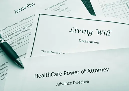 Estate planning documents.